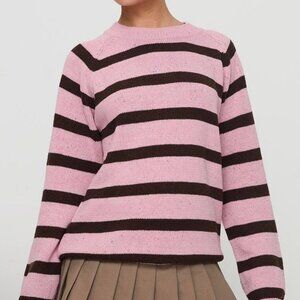 Princess Polly Women's Pink and Brown Jumper